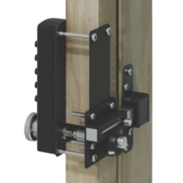 GateMate Advanced Hardware Digital Long Throw Lock Powder Coated Black 60mm