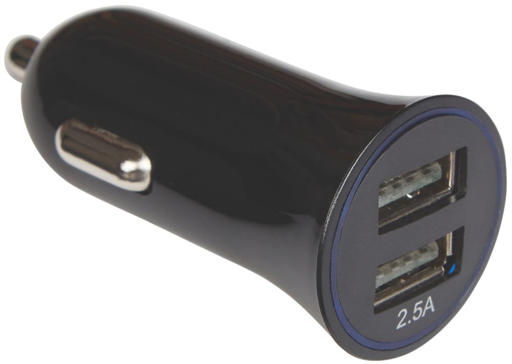 Ring RMS23 2 Outlet Type A USB In Car Charger 12 24V