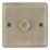 LAP  1-Gang 2-Way LED Dimmer Switch  Antique Brass with Colour-Matched Inserts