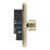 LAP  1-Gang 2-Way LED Dimmer Switch  Antique Brass with Colour-Matched Inserts