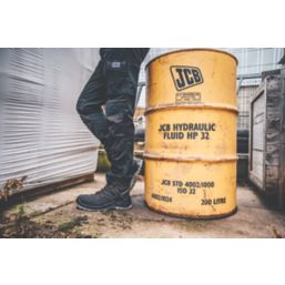 JCB Trade Hybrid Stretch Work Trousers Black 34" W 32" L