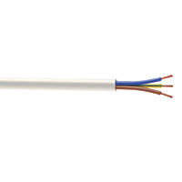 Time 2183Y White 3-Core 0.75mm² Flexible Cable 50m Drum