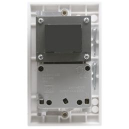 British General 900 Series 2-Gang Dual Voltage Shaver Socket 115 / 230V White