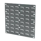 TP1 Wall Mounted Louvred Panel Grey 2 Pack