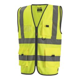 Scruffs  Hi-Vis Work Vest Yellow / Navy X Large 52" Chest