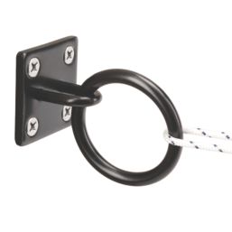 Essentials Steel Ring on Plates 50mm x 50mm 2 Pack