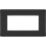 British General Nexus Metal 4-Module Modular Faceplate Matt Black
