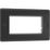 British General Nexus Metal 4-Module Modular Faceplate Matt Black