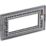 British General Nexus Metal 4-Module Modular Faceplate Matt Black