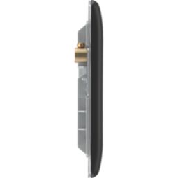 British General Nexus Metal 4-Module Modular Faceplate Matt Black