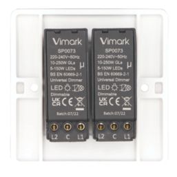 Vimark Pro 2-Gang 2-Way LED Dimmer Switch  White