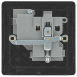 British General Evolve 13A 1-Gang SP Switched Socket Blue  with Black Inserts