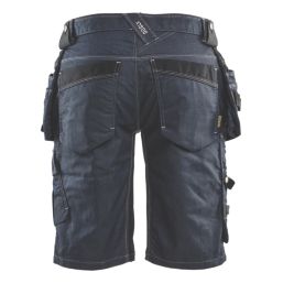 Blaklader Denim Stretch Shorts Navy/Black 38" W