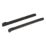 Essentials Black Self-Closing Roller Drawer Runners 450mm 2 Pack