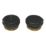 ETAL  Vent & Blanking Plug Kit (24mm) Matt Black 2 Pieces