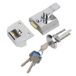 Smith & Locke   Traditional Night Latch Polished Chrome 40mm Backset