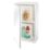 Croydex  1-Door Bathroom Corner Cabinet White  300mm x 240mm x 500mm