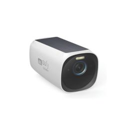 Eufy EufyCam S330  Rechargeable Battery-Operated White Wireless 4K Indoor & Outdoor Cylinder Add-On Camera
