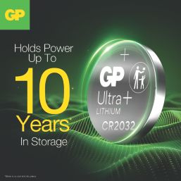 GP Batteries CR2025 3V Coin Cell Lithium Batteries  2 Pack