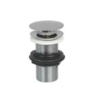 Flomasta Unslotted Pop Up Basin Waste Chrome-Plated Brass 32mm