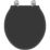 Ideal Standard Waverley  Toilet Seat MDF Black