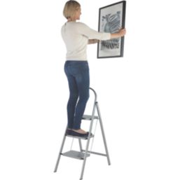 Werner Steel 3 Step 680mm Folding Step Stool With Platform
