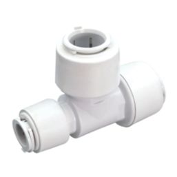 FloPlast FloFit+ Plastic Push-Fit Reducing Tee 22mm x 15mm x 22mm