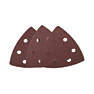 Flexovit Delta A203F 60 / 80 / 120 Grit 6-Hole Punched Multi-Material Sanding Triangles 95mm x 95mm 6 Pack