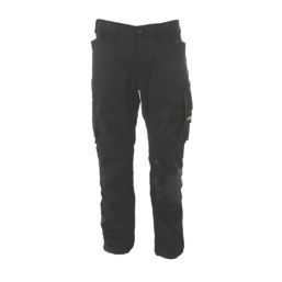 Apache Bancroft Work Trousers Black/Grey 34" W 31" L