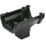 FloPlast  uPVC Square Running Outlet Black 114mm x 65mm