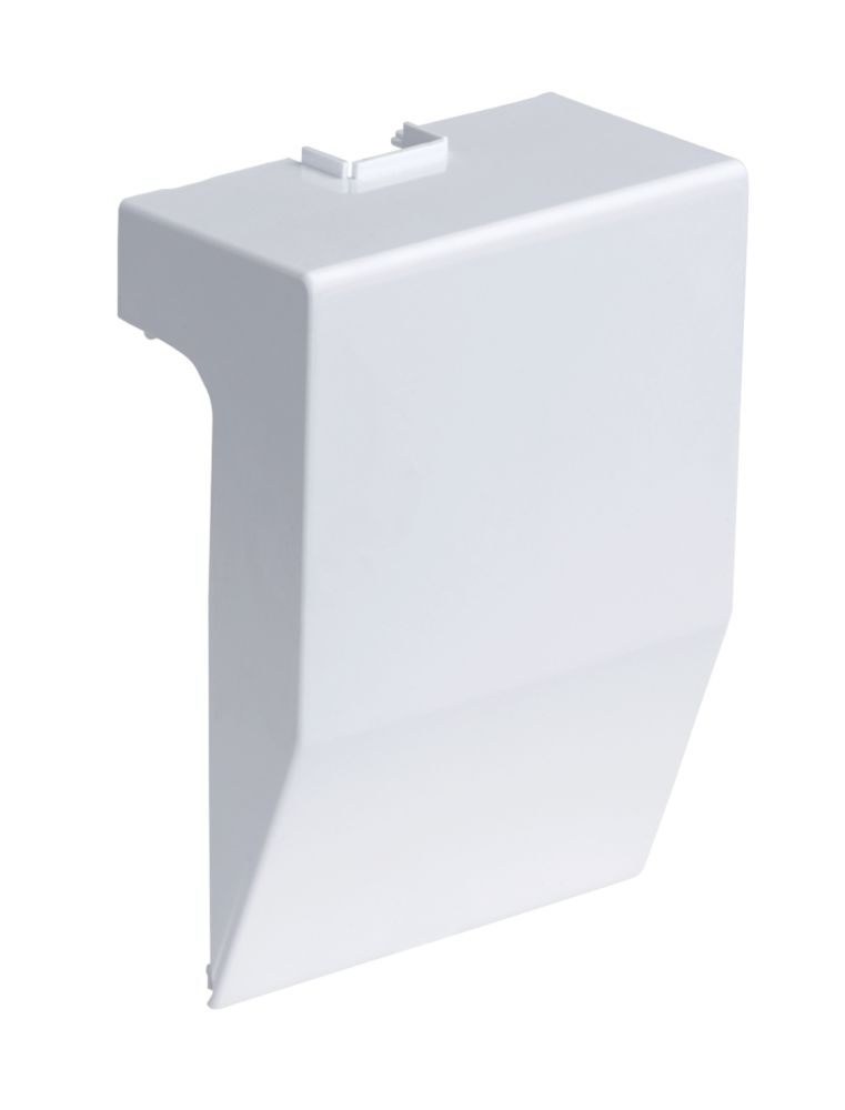 Tower Mini Skirting Trunking Adaptors 34mm x 45mm 2 Pack - Screwfix