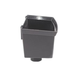 FloPlast Cast Iron Effect Universal Hopper 65-68mm Black