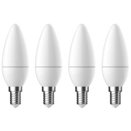 LAP  E14 Candle LED Light Bulb  250lm 2.2W 4 Pack