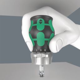 Wera Kraftform Kompakt Stubby Magazine RA 3 Interchangeable Ratchet Screwdriver Set 6 Pcs