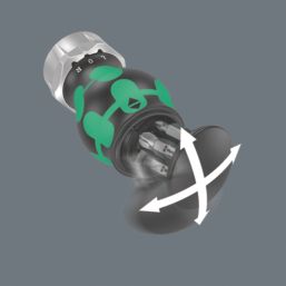 Wera Kraftform Kompakt Stubby Magazine RA 3 Interchangeable Ratchet Screwdriver Set 6 Pcs