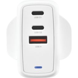 Masterplug 3-Outlet Type A & C Plug-In USB Charger 3.35A