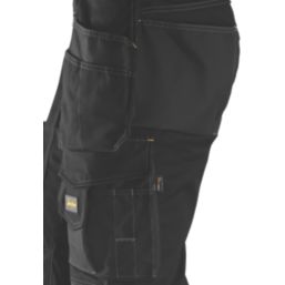 Snickers 3223 Floorlayer Work Trousers Grey/Black 36" W 35" L