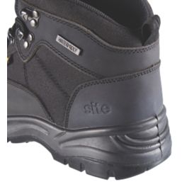 Site Onyx Size 11  Black Waterproof Steel Toe Cap Safety Boots