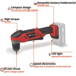 Einhell TE-AD 18 Li 18V Li-Ion Power X-Change  Cordless Angle Drill - Bare
