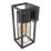 Calex Genoa Outdoor Wall Light Black