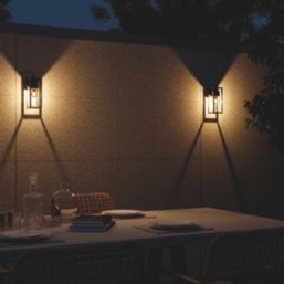 Calex Genoa Outdoor Wall Light Black