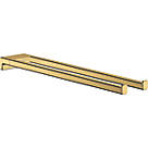 Hansgrohe AddStoris Twin-Handle Towel Holder Polished Gold Optic 80mm x 445mm x 32mm