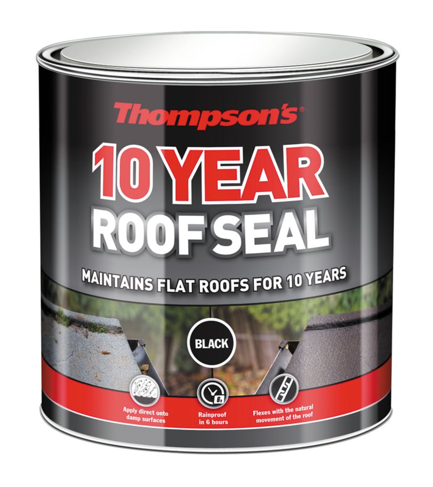 Thompsons 10 Year Roof Seal Black 4Ltr Screwfix