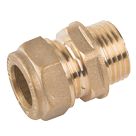 Midbrass  Brass Compression Adapting Male Coupler 3/4" x 1/2"