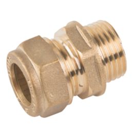 Midbrass  Brass Compression Adapting Male Coupler 3/4" x 1/2"