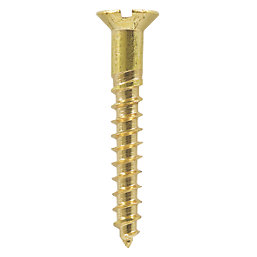 Timco  Slotted Countersunk Self-Tapping Wood Screws 6ga x 1 1/2" 200 Pack