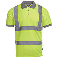 Site  Hi-Vis Polo Shirt Yellow Large 44½" Chest