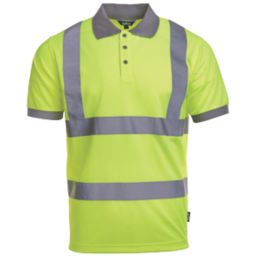 Site  Hi-Vis Polo Shirt Yellow Large 44.5" Chest