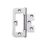 Smith & Locke Polished Chrome  Flush Hinges 75mm x 55mm 2 Pack