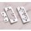 Smith & Locke Polished Chrome  Flush Hinges 75mm x 55mm 2 Pack